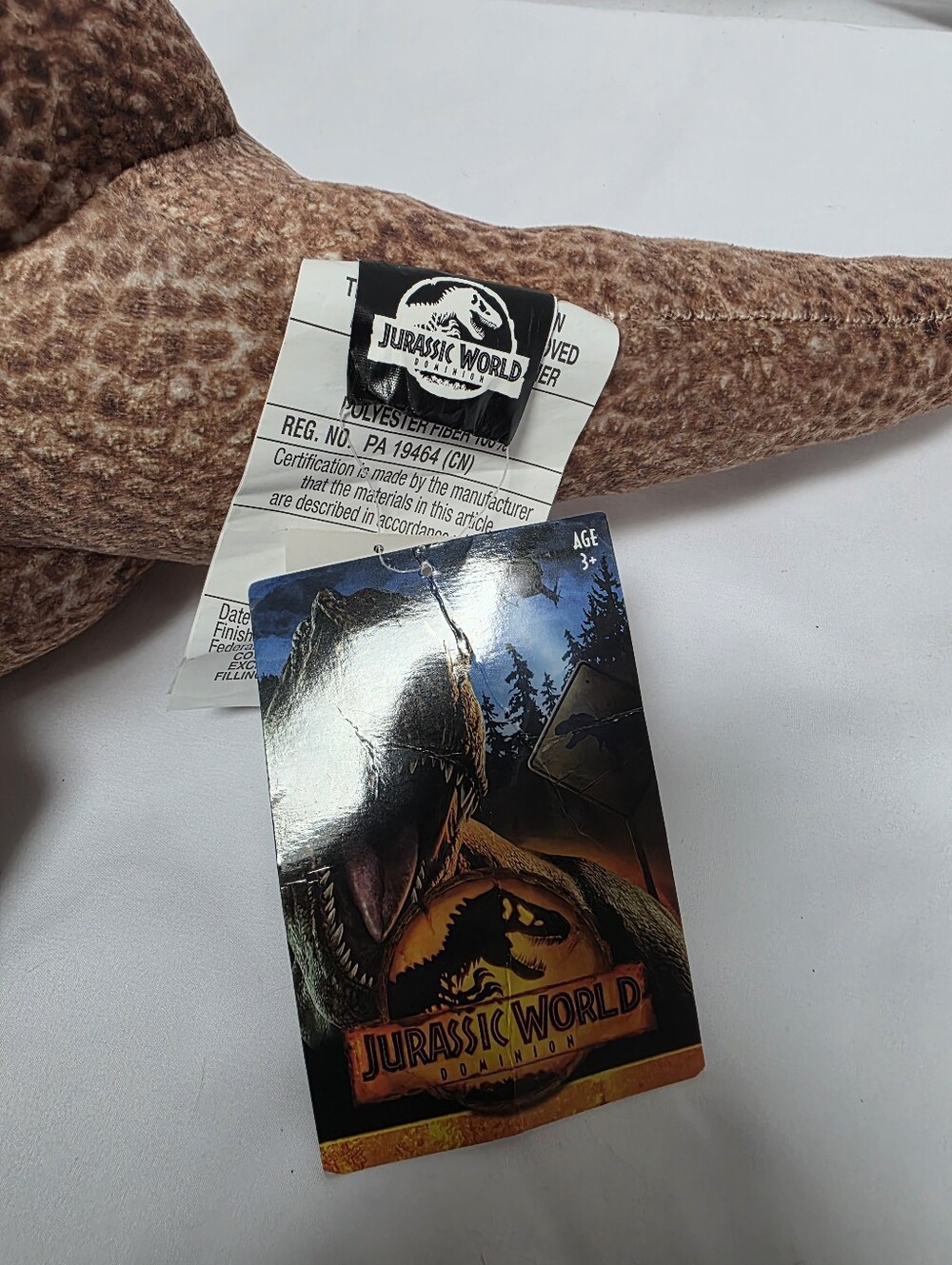 Jurassic World Dominion T-Rex Cuddle Pillow Plush NWT 30" Dinosaur - Picture 5 of 7